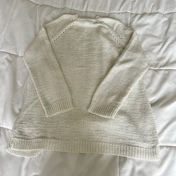 Coldwater Creek Womans 8 Cardigan Sweater White Cottagecore - Picture 6 of 6
